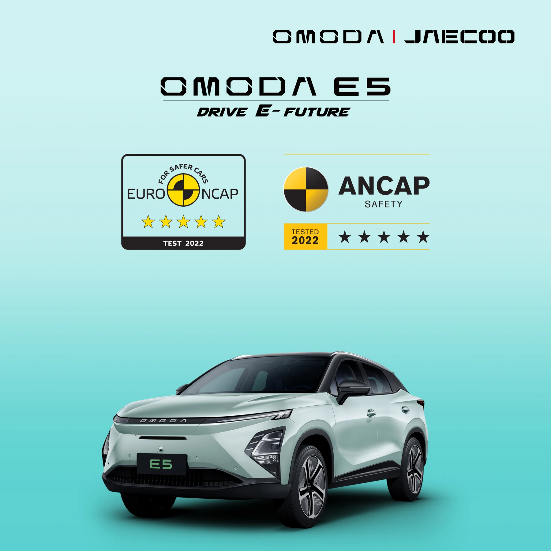 Global Standard! OMODA E5 Earns Euro NCAP and ANCAP Five-Star Safety Ratings