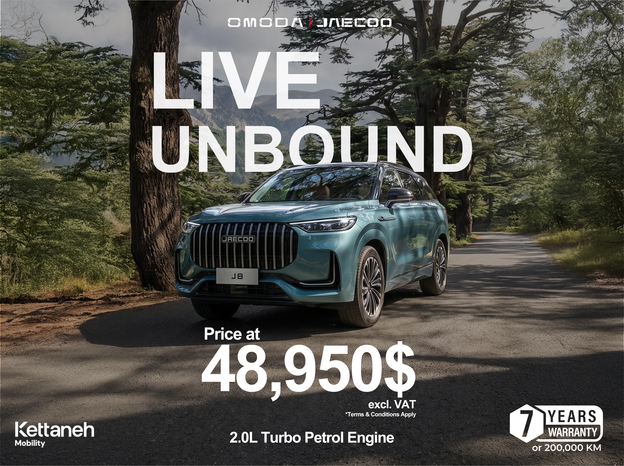 JAECOO J8 - 2.0L Turbo Petrol Engine